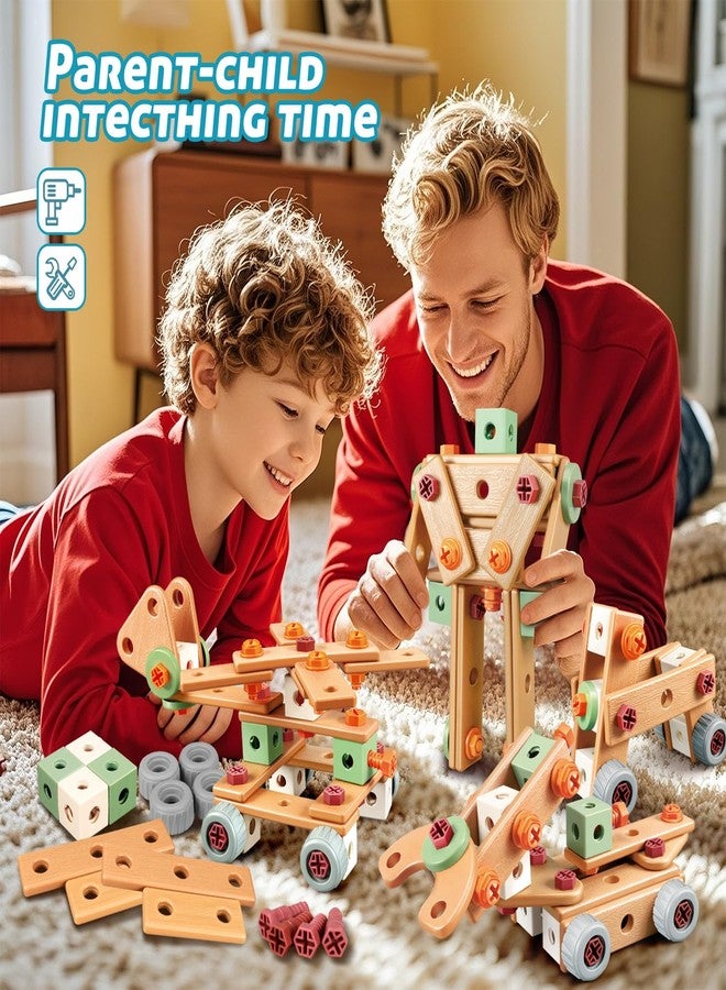 VEAIS Kids Tool Set with Drill, 148 PCS STEM Building Tools with Storage Box Plastic Todder Tool Set for Boys and Girls Age 3 4 5 6 7 8 Years - Image 5